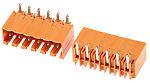 Conector macho para PCB Ángulo de 90° Weidmüller serie OMNIMATE SL de 6 vías, 1 fila, paso 3.5mm, para soldar, Orificio
