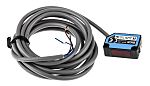 Fotocélula rectangular Sick, Sistema Reflex, alcance 80 mm → 12 m., salida PNP, Cable libre, IP65