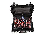 Kit de herramientas RS PRO, Maletín de 83 piezas para Técnicos, contiene Alicates de corte, limas, llaves hexagonales,