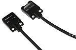Fotocélula rectangular Omron, Sistema Barrera de Luz, alcance 500 mm, salida PNP, Cable de 3 hilos de 2 m., IP67
