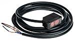 Sensor de distancia rectangular Omron, Sistema Supresión de Fondo, alcance 20 mm → 200 mm, salida NPN, Cable de