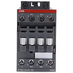 Contactor ABB AF38Z-22-00-20 AF de 4 polos, 2 NA + 2 NC, 55 A, bobina 12 V dc, 18,5 kW