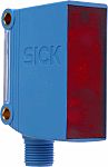 Fotocélula rectangular Sick, Sistema Reflex, alcance 80 mm → 15 m., salida PNP, Conector Cableado M12, IP67