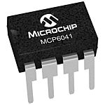 Amplificador operacional MCP6041-I/P, 3 V, 5 V 14kHz PDIP, 8 pines, Entrada / salida Rail-to-Rail
