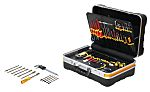 Kit de herramientas Bernstein, Maletín de 65 piezas para Electrónica, contiene Alicates de corte, llaves hexagonales,