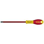 Destornillador Stanley, punta plana 5,5 mm, hoja de 150 mm, aprobado VDE