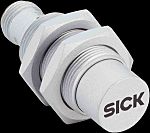 Sensor de proximidad Sick, M18 x 1, alcance 15 mm, salida PNP, 10 30 V, IP68