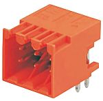 Conector macho para PCB Ángulo de 90° Weidmüller serie OMNIMATE S2L de 8 vías, 2 filas, paso 3.5mm, para soldar,