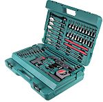Kit de herramientas Makita, Maletín de 216 piezas para Mantenimiento, contiene Puntas