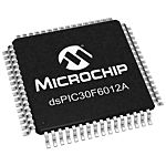 Procesador de señal digital dsPIC30F6012A-30I/PF, 30MIPS 16bit 8,192 kB RAM, 4,096 kB, 144 kB Flash, TQFP 64 pines 16 x