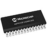 Procesador de señal digital DSPIC33FJ32MC302-I/SO, 40MHZ 16bit 4 kB RAM, 32 kB Flash, SOIC W 28 pines 6x12bit ADC, I2C