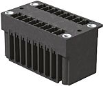 Conector macho para PCB Weidmuller serie OMNIMATE SC de 16 vías, 2 filas, paso 3.81mm, para soldar, Orificio Pasante