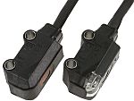 Fotocélula rectangular Omron, Sistema Barrera de Luz, alcance 1 m, salida PNP, IP67