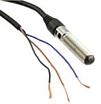 Fotocélula de cuerpo cilíndrico Omron, Sistema Difuso, alcance 3 mm → 50 mm, salida NPN, Cable libre, IP65