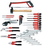 Kit de herramientas Facom de 35 piezas para Mecánico, contiene Martillo, llaves hexagonales, alicates, punzón,