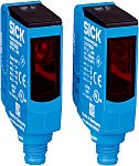 Fotocélula rectangular Sick Through Beam, alcance 0 → 10 m, salida PNP, Conector de M8 4 clavijas, IP66, IP67,