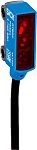 Fotocélula rectangular Sick, Sistema Reflex, alcance 3 m, salida PNP, Cable con conector, IP67