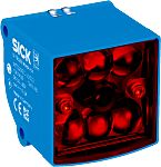 Fotocélula rectangular Sick, Sistema Supresión de Fondo, alcance 30 mm → 40 mm, salida NPN, Cable de 2 m., IP67