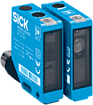 Fotocélula rectangular Sick Fotoeléctrico de haz pasante, alcance 0 → 80 m., salida PNP, Conector Cableado M12,
