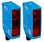 Fotocélula rectangular Sick, Sistema Barrera de Luz, alcance 0 → 60 m., salida NPN/PNP, Conector Cableado M12,