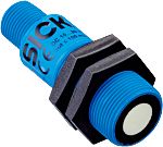 Sensor de proximidad Sick, M18 x 1, alcance 65 → 350 mm, salida PNP, 10 → 30 V., IP65, IP67, 12Hz