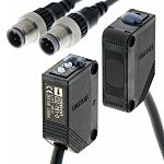 Fotocélula rectangular Omron, Sistema Barrera de Luz, alcance 15 m, salida PNP, M12 Cola flexible