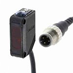 Fotocélula compacta Omron, Sistema Difuso, alcance 1.000 mm, salida PNP, Conector Cableado M12