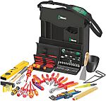 Kit de herramientas Wera, Bolsa de 73 piezas para Electricista, contiene Destornillador de cincel, llaves en L,