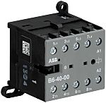 Contactor ABB B6-40-00 de 4 polos, 4 NA, 20 A, bobina 240 V, 4 kW