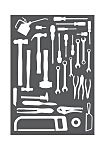 Kit de herramientas Bott para Kit de placa de sombra, contiene Etiquetas