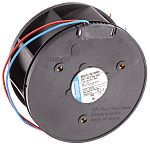 Ventilador centrífugo ebm-papst de 101 x 51.7mm, alim 24 V dc, caudal 190m³/h, 74dB, 5900rpm