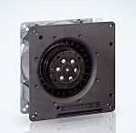 Ventilador centrífugo ebm-papst de 135 x 135 x 38mm, alim 230 V ac, caudal 54m³/h, 58dB, 2200rpm, IP20