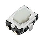 Interruptor táctil tipo Placa de empuje, Blanco, contactos SPST 2.1mm, Montaje superficial