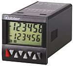 Contador Kubler de Frecuencia, pulso, tiempo, con display LCD de 6 dígitos, 10 → 30 V dc