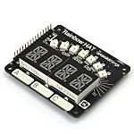 Rainbow HAT con LED RGB, pantalla táctil capacitiva de 14 segmentos para Raspberry Pi de Pimoroni