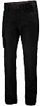 Pantalones de trabajo para Mujer, cintura 35plg, pierna 32.5plg, Negro, Algodón, poliéster Luna 35plg 88cm