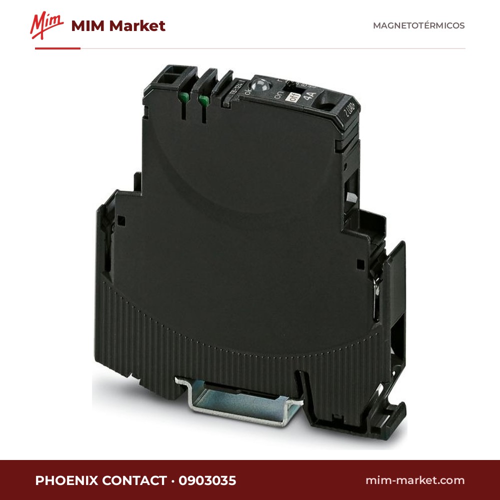 Interruptor de protección electrónico Phoenix Contact 0903035 – EC-E4, 1 canal, 24 V DC, 4 A, contacto NC, 12,5 mm