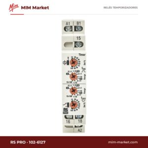 Relé temporizador RS PRO 102-6127 – 230 V ac, 24 V ac / 230 V dc, Multifunción