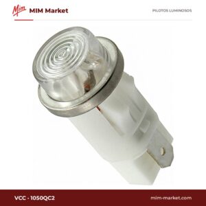 Piloto de neón VCC 1050QC2 – serie 1050Q, naranja, 125 V AC, Ø12,7 mm, faston 4,7 mm