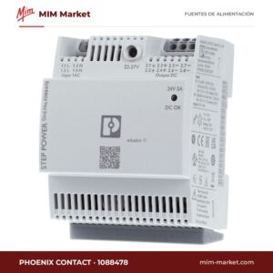Fuente de alimentación carril DIN Phoenix Contact 1088478 – 24 V DC, 5 A, 120 W