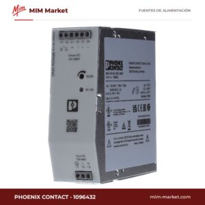 Fuente de alimentación carril DIN Phoenix Contact 1096432 – 24 V DC, 10 A, 240 W