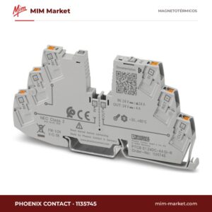 Interruptor de protección electrónico Phoenix Contact 1135745 – PTCB E1, 1 canal, 24 V DC, 4 A fijo, SI-R, 6,2 mm