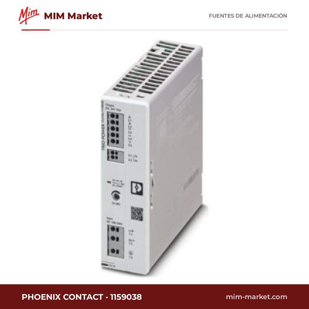 Fuente de alimentación carril DIN Phoenix Contact 1159038 – 24 V DC, 10 A, 240 W