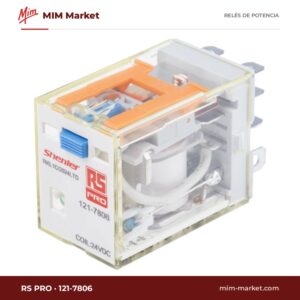 Relé de potencia RS PRO 121-7806 – SPDT, bobina 24 V dc, 16 A