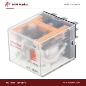 Relé de potencia RS PRO 121-7816 – 3PDT, bobina 24 V dc, 10 A