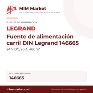 Fuente de alimentación carril DIN Legrand 146665 – 24 V DC, 20 A, 480 W