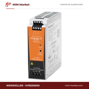 Fuente de alimentación carril DIN Weidmüller 1478230000 – 12 V DC, 10 A, 120 W