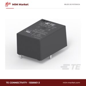 Relé de potencia TE Connectivity 1558661-3 – SPST, bobina 12 V dc, 30 A