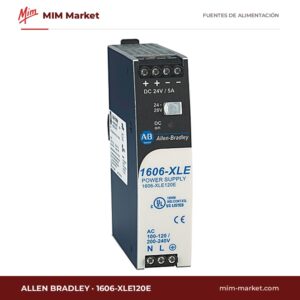 Fuente de alimentación carril DIN Allen Bradley 1606-XLE120E – 24 V DC, 5 A, 120 W