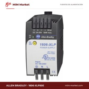 Fuente de alimentación carril DIN Allen Bradley 1606-XLP50E – 24 V DC, 2,1 A, 50 W